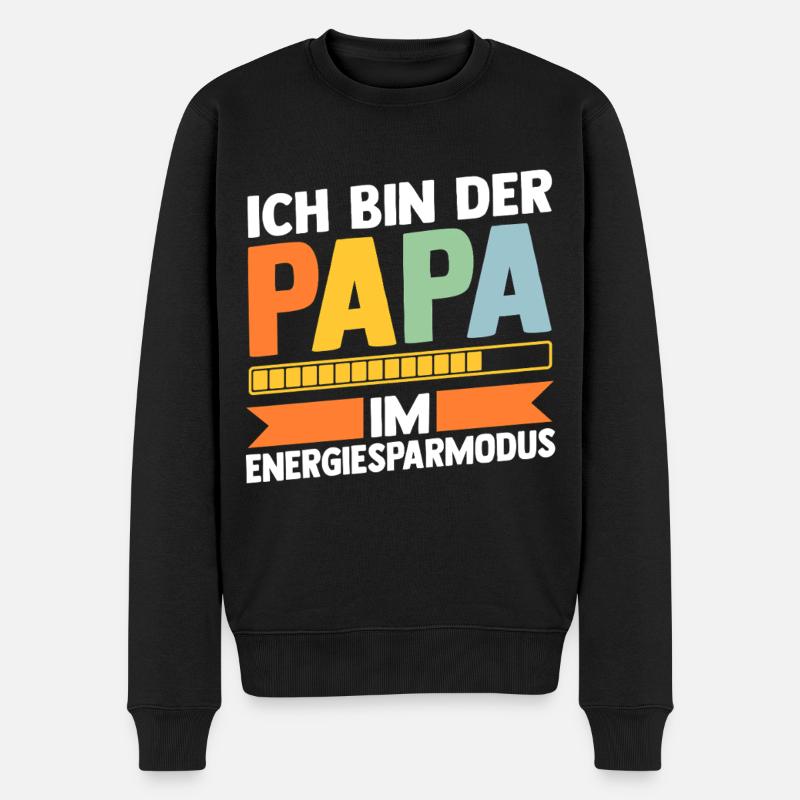 Père Équipe Papa - Pull Premium bio Homme - noir