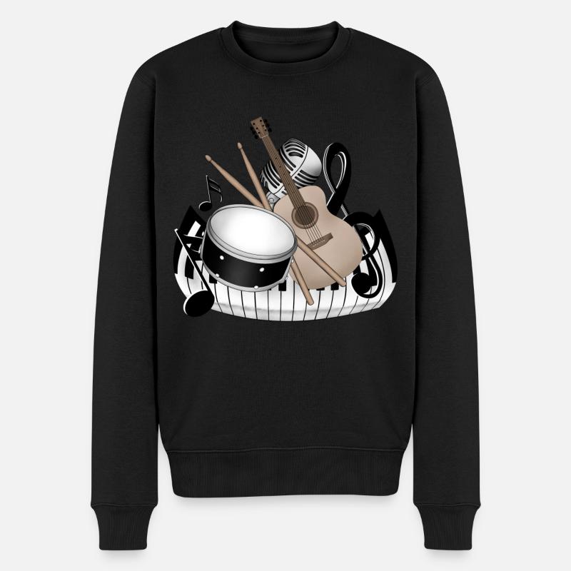Instruments - Pull Premium bio Homme - noir