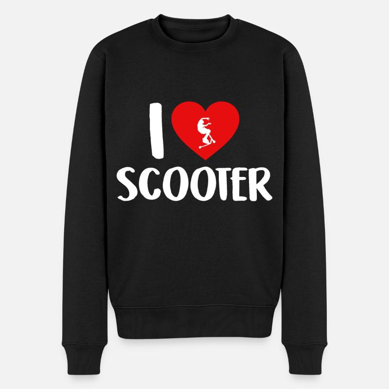 Freestyle-Roller - Männer Premium Bio Pullover - Schwarz