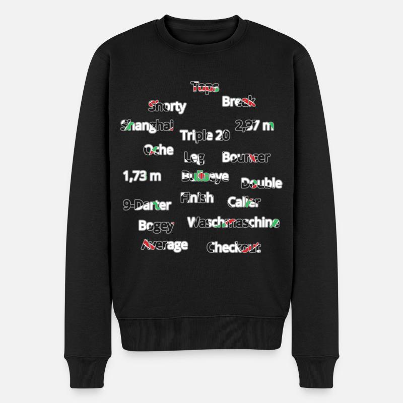 Fléchettes - Pull Premium bio Homme - noir