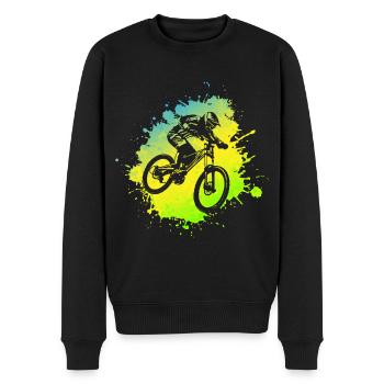 Mountainbike Downhill VTT Cycliste - Pull Premium bio Homme - noir - Devant - Nico (187cm)