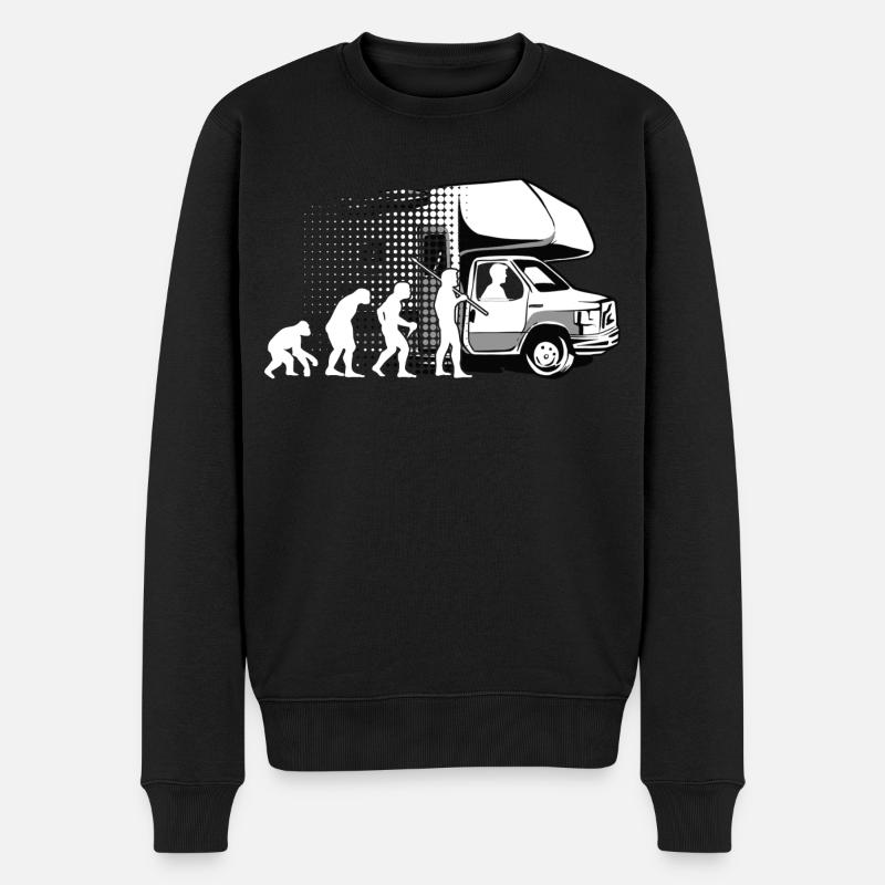 Wohnmobil - Männer Premium Bio Pullover - Schwarz
