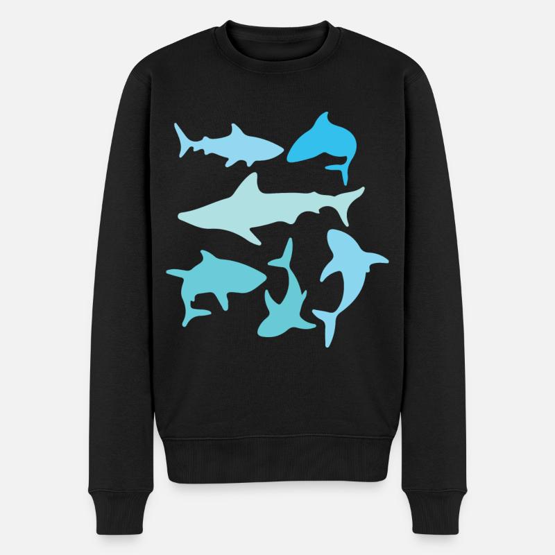 Requins - Pull Premium bio Homme - noir