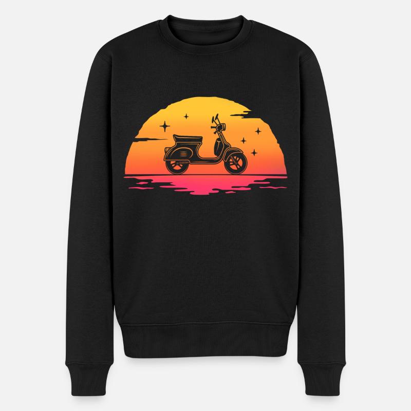 sunrise scooter cyclomoteur - Pull Premium bio Homme - noir