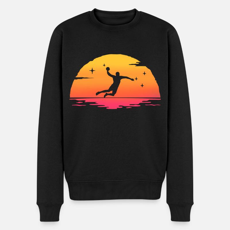 Sunrise Handball Handball - Männer Premium Bio Pullover - Schwarz
