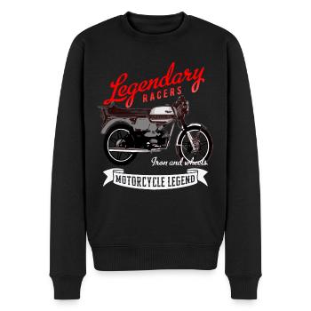 Kreidler Florett Kult Krad Moped - Männer Premium Bio Pullover - Schwarz - Vorne - Nico (187cm)
