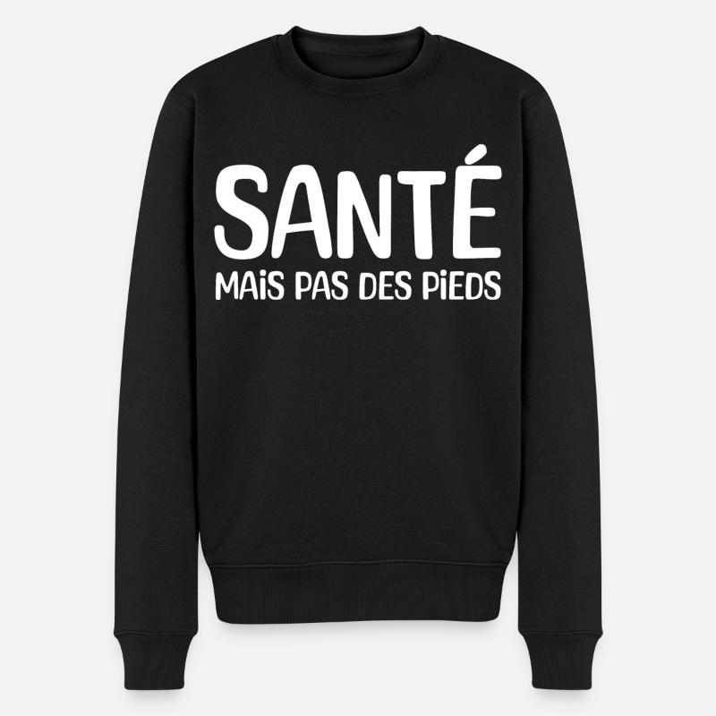 santé mais pas des pieds - Pull Premium bio Homme - noir
