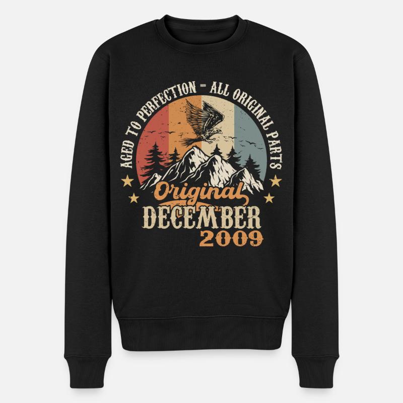 Dezember 2009 Jubiläum 2009 Legenden Dezember - Männer Premium Bio Pullover - Schwarz
