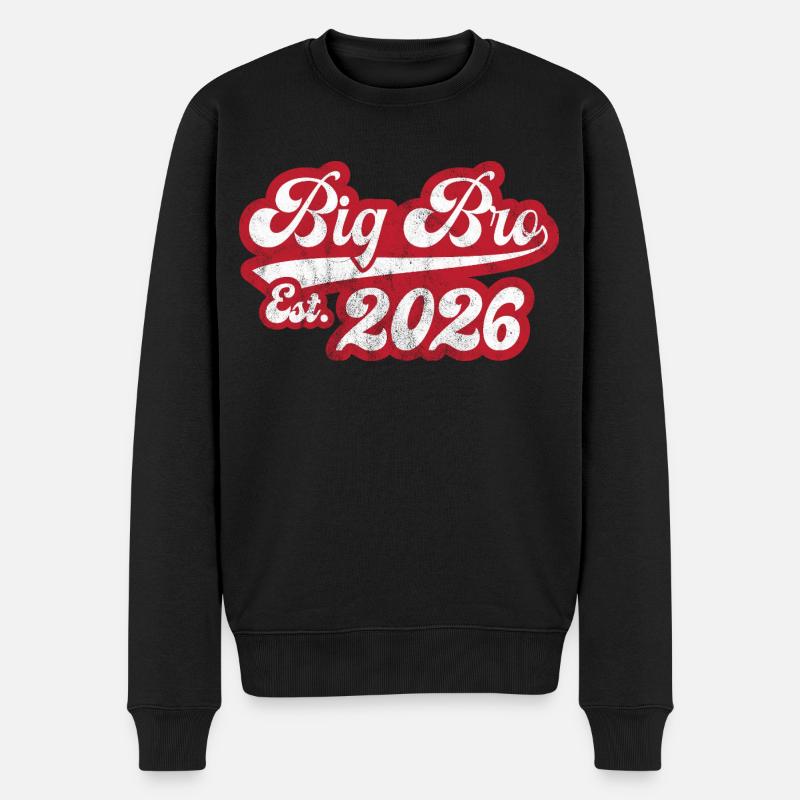 Großer Bro Est 2026 - Männer Premium Bio Pullover - Schwarz