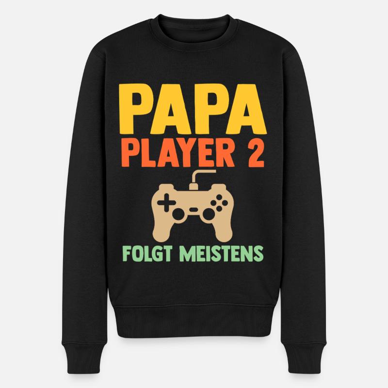 Père Équipe Papa - Pull Premium bio Homme - noir