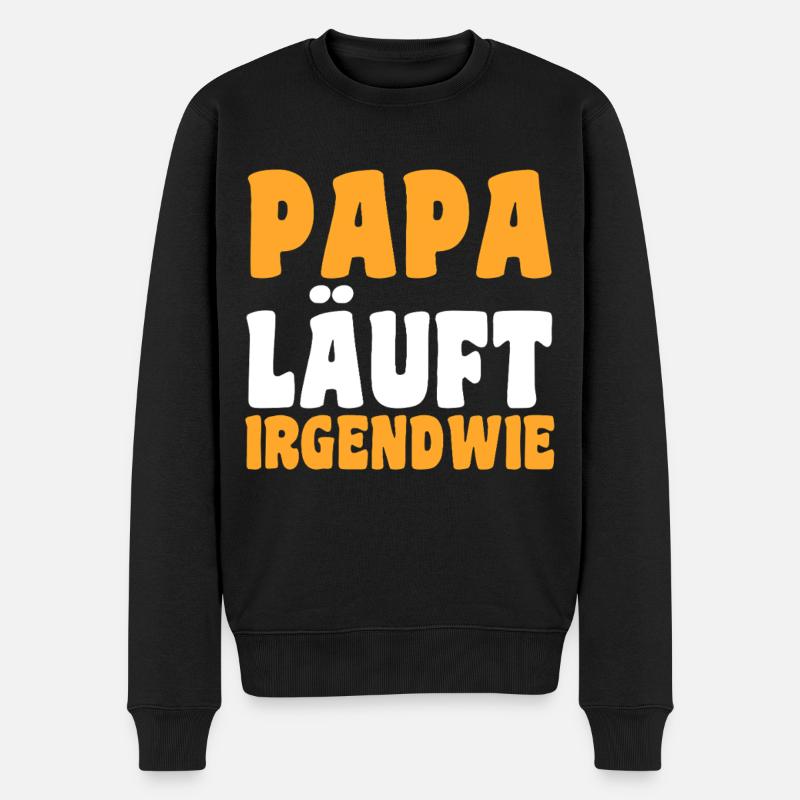 Père Équipe Papa - Pull Premium bio Homme - noir