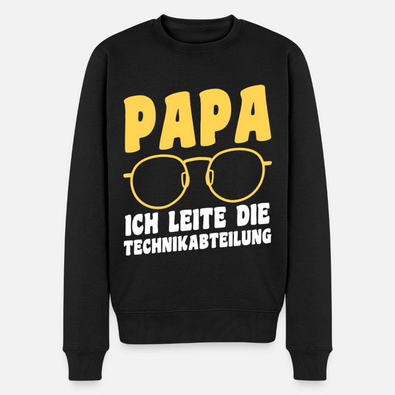 Papa Technicien Père - Pull Premium bio Homme - noir