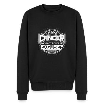 J'ai un cancer - quelle est votre excuse? - Pull Premium bio Homme - noir - Devant - Nico (187cm)