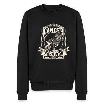 Krebs überlebender! - Männer Premium Bio Pullover - Schwarz - Vorne - Nico (187cm)