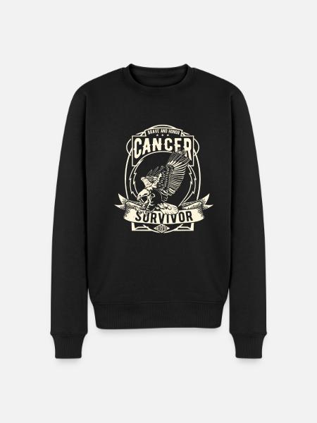Cancer survivor! - Men's Premium Organic Jumper - black