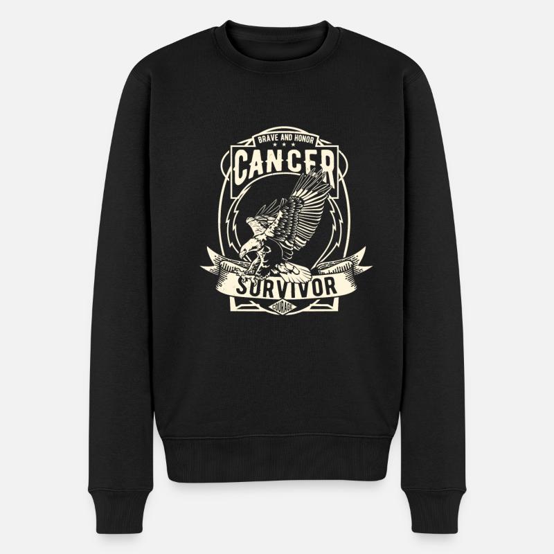 Survivant du cancer! - Pull Premium bio Homme - noir