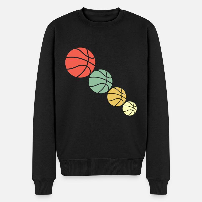 Basketball Retro Basket-ball - Pull Premium bio Homme - noir