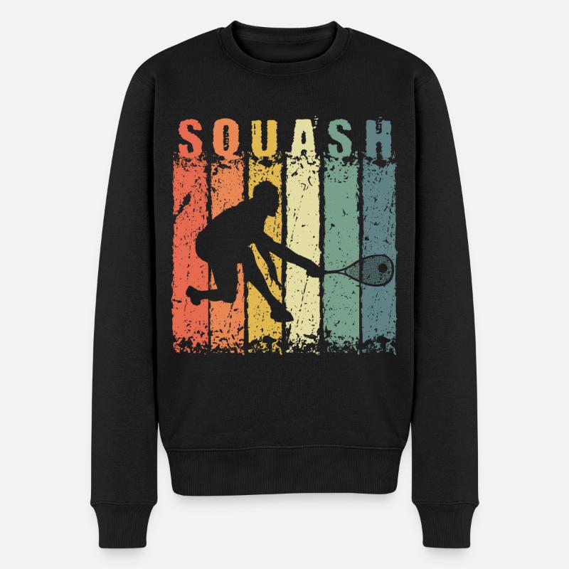 Squash Sport - Pull Premium bio Homme - noir