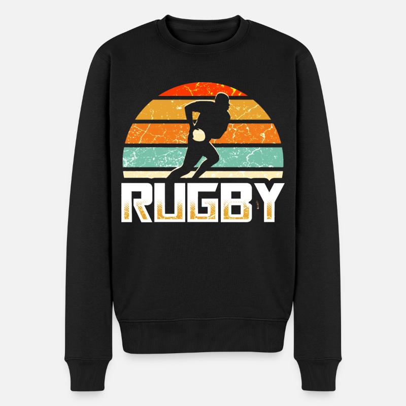 Rugby - Pull Premium bio Homme - noir