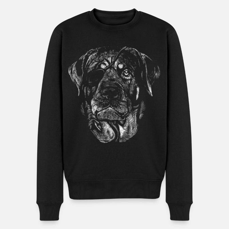 ROTTWEILER - Pull Premium bio Homme - noir