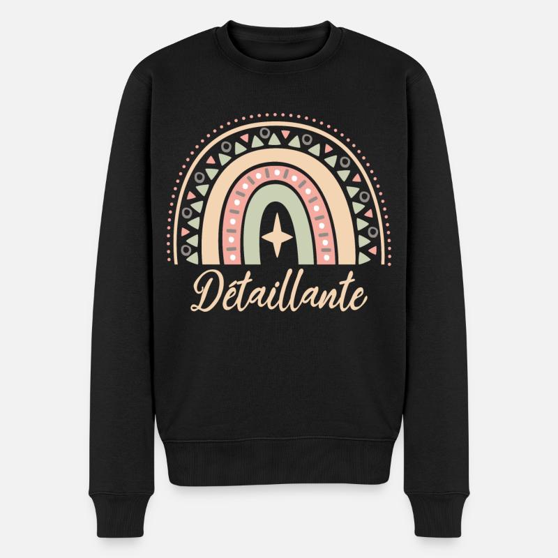 Cadeau Détaillante. Boho Rainbow détaillante. - Pull Premium bio Homme - noir