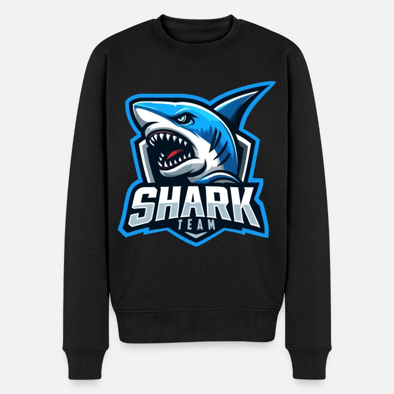 L’équipe des requins - Pull Premium bio Homme - noir