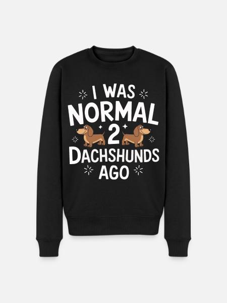 Dackel Hund - Männer Premium Bio Pullover - Schwarz