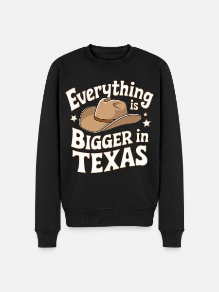 Texas State Texans Texas - Men's Premium Organic Jumper - black