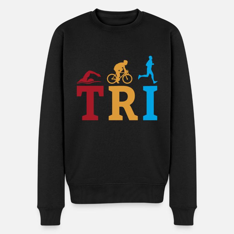 TRI Triathlon triathlete - Pull Premium bio Homme - noir
