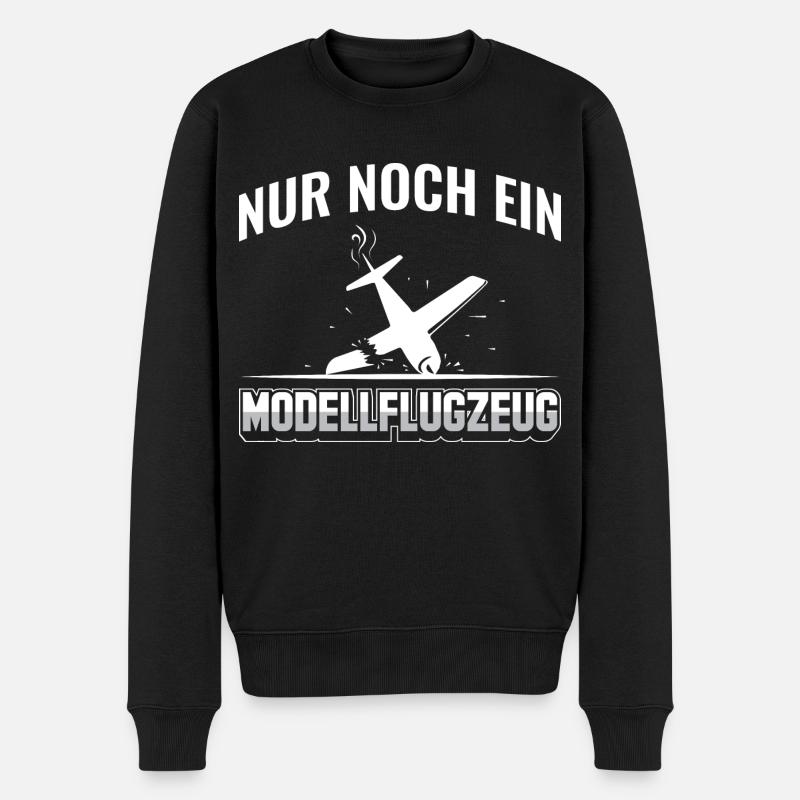 Modellflug Pilot | Modellfliegen Sprüche - Männer Premium Bio Pullover - Schwarz