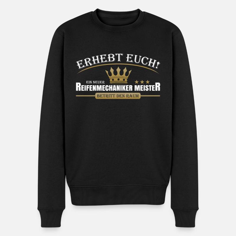 Reifenmechaniker Meister - Männer Premium Bio Pullover - Schwarz