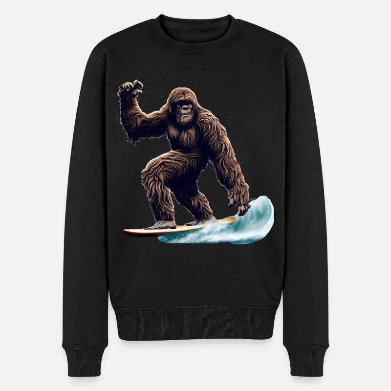 Bigfoot Surf - Pull Premium bio Homme - noir