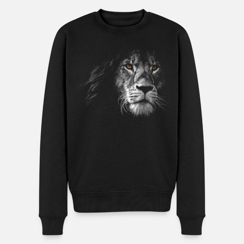 Lion - Pull Premium bio Homme - noir