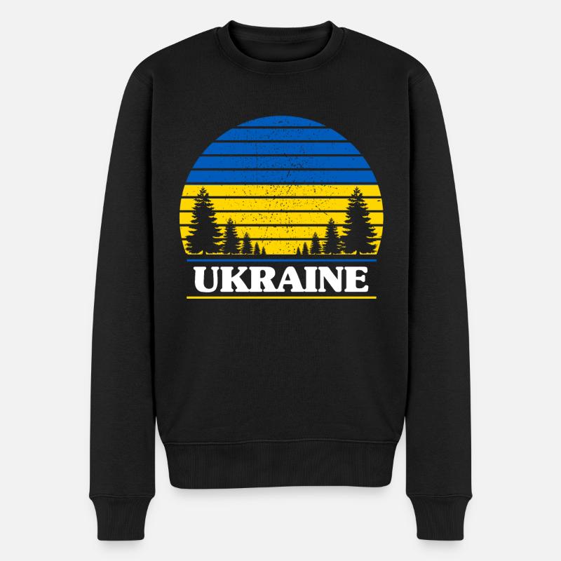 Ukraine - Pull Premium bio Homme - noir