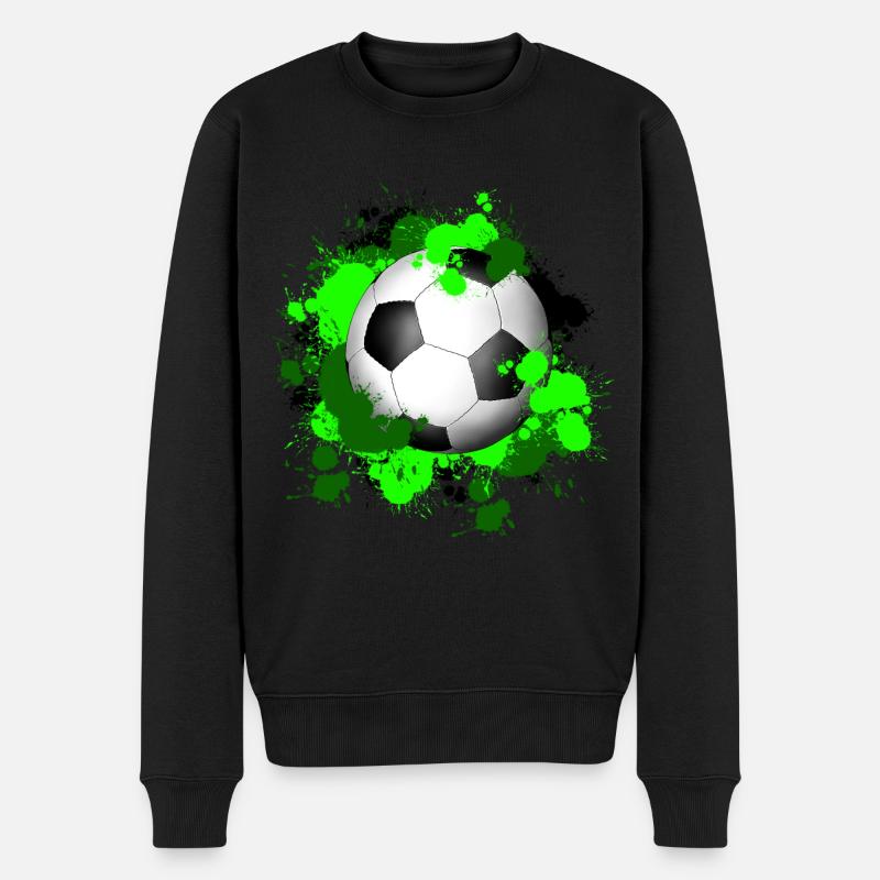 Blobs de football - Pull Premium bio Homme - noir