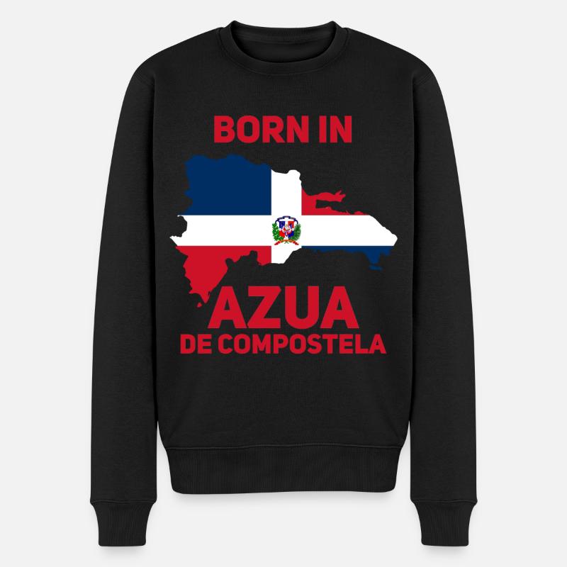 Dominikanische Republik - Männer Premium Bio Pullover - Schwarz