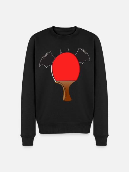 Table Tennis Halloween Bat Wings - Men's Premium Organic Jumper - black