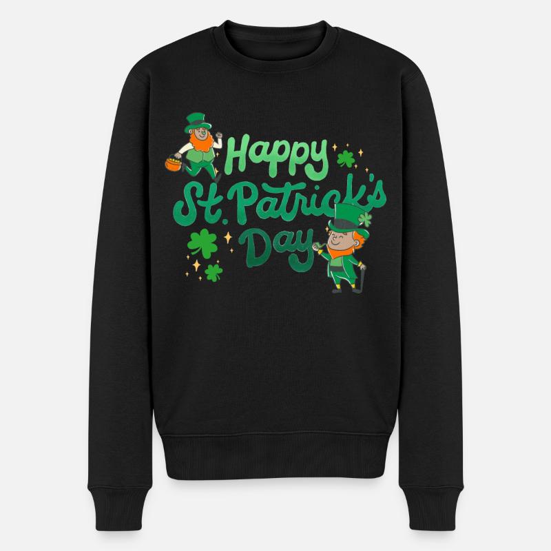 Bonne Saint-Patrick. La Saint-Patrick! - Pull Premium bio Homme - noir
