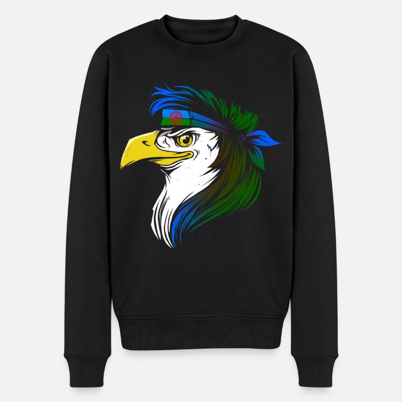 Roma - Männer Premium Bio Pullover - Schwarz