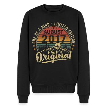 August 2017 Birthday Gift 2017 Legends August - Men's Premium Organic Jumper - black - Front - Nico (187cm)