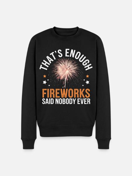 Pyrotechnics Fireworks Pyrotechnics - Men's Premium Organic Jumper - black