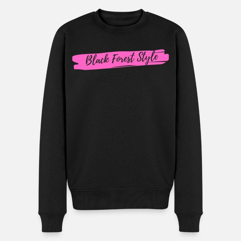 Style Forêt-Noire Rose - Pull Premium bio Homme - noir