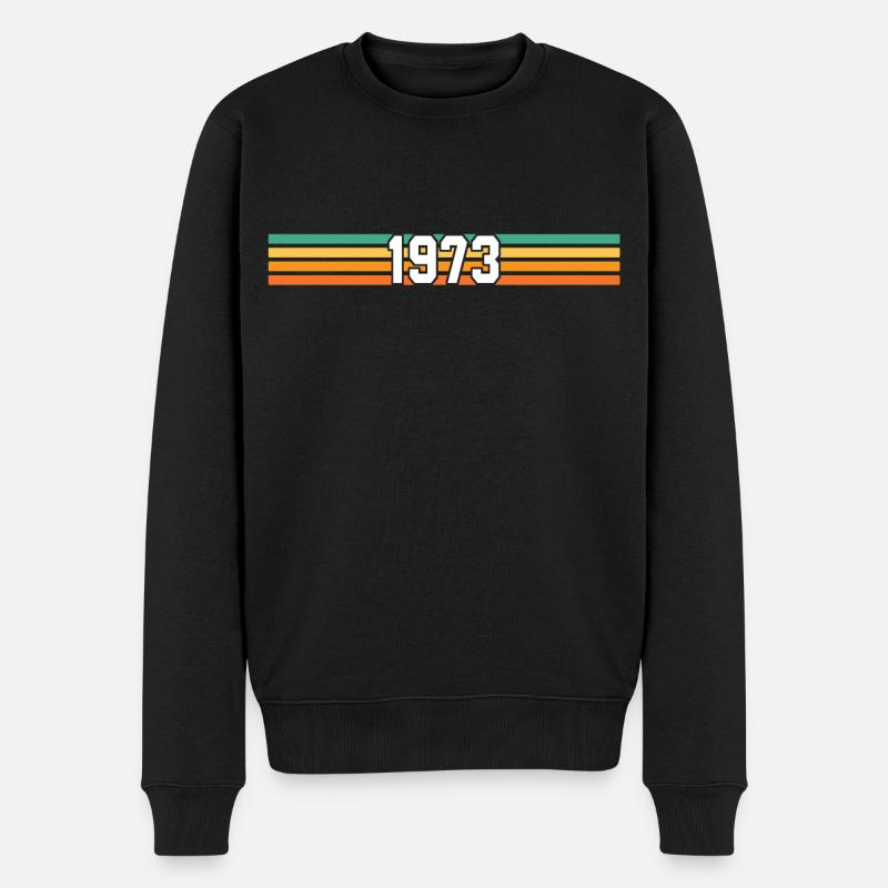 retro 1973 - Pull Premium bio Homme - noir
