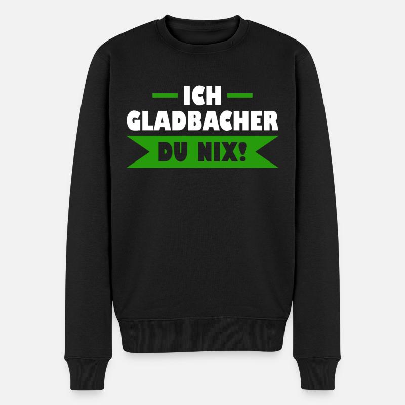 Mönchengladbach Gladbacher - Männer Premium Bio Pullover - Schwarz