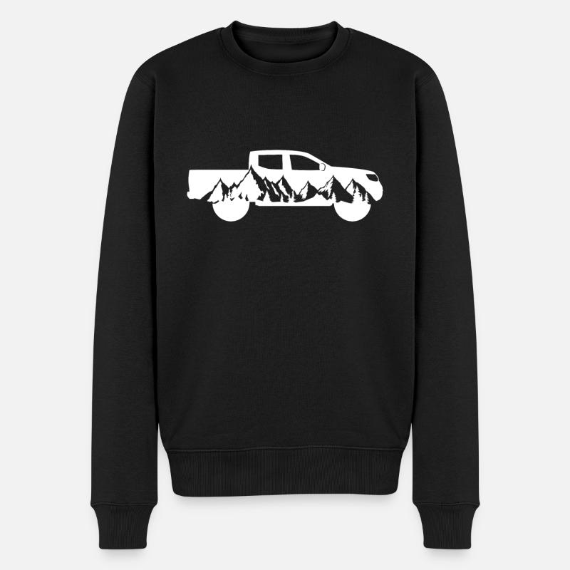 Pick up 4x4 Geländewagen Pick-up - Männer Premium Bio Pullover - Schwarz