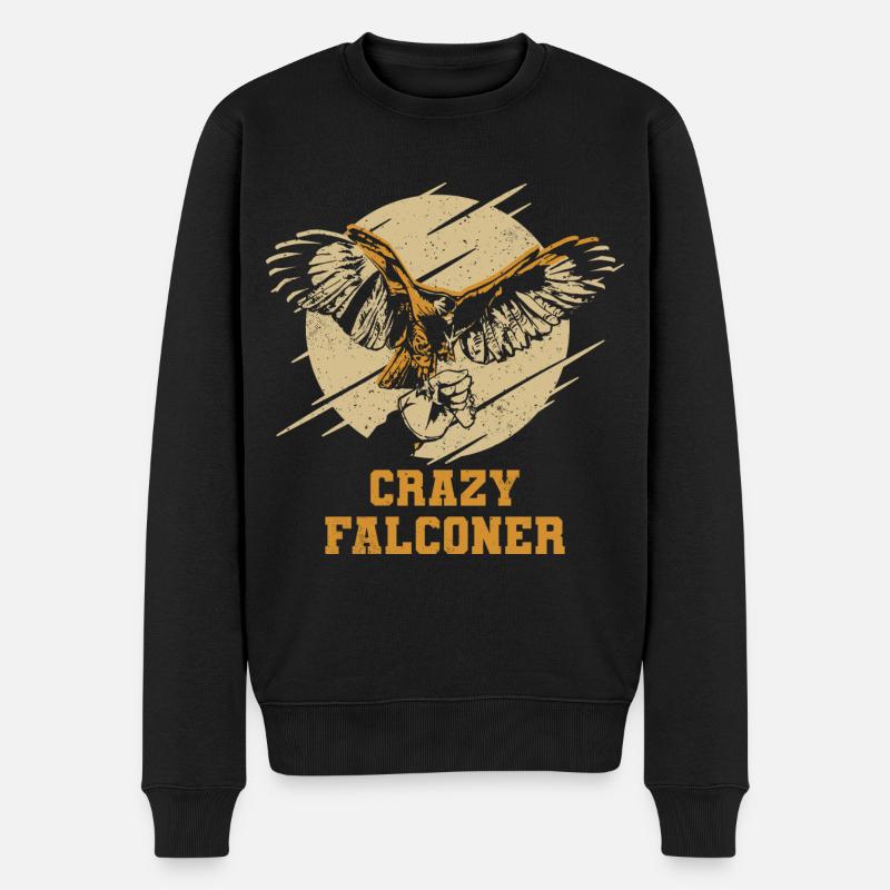 Fauconnerie - Pull Premium bio Homme - noir