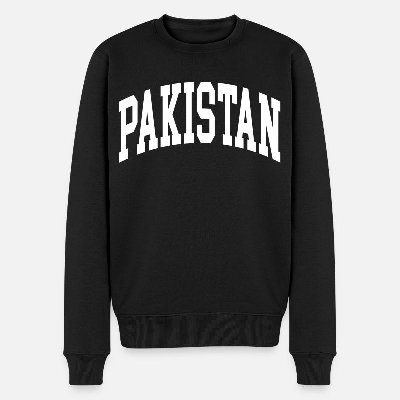 Pakistan - Männer Premium Bio Pullover - Schwarz