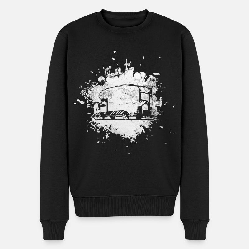 Splashes - Camping Van - - Pull Premium bio Homme - noir