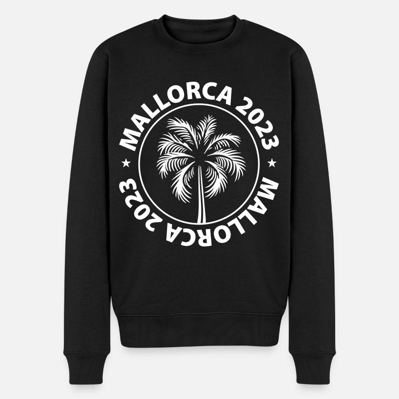 Mallorca 2023 - Männer Premium Bio Pullover - Schwarz