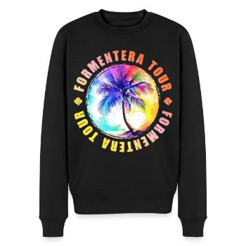 Formentera Tour Colorful - Men's Premium Organic Jumper - black - Front - Nico (187cm)